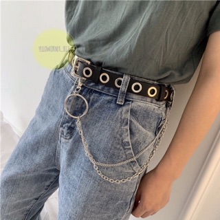 [ CÓ SẴN ] Thắt lưng lỗ kèm chain