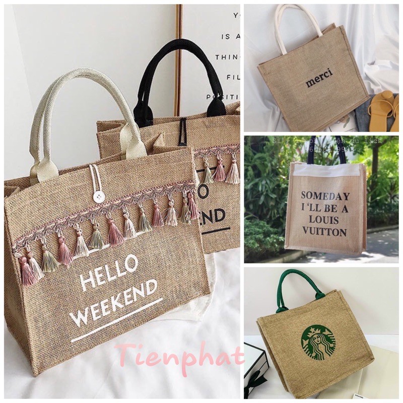 Túi Cói Merci - 4 mẫu siêu hot | BigBuy360 - bigbuy360.vn