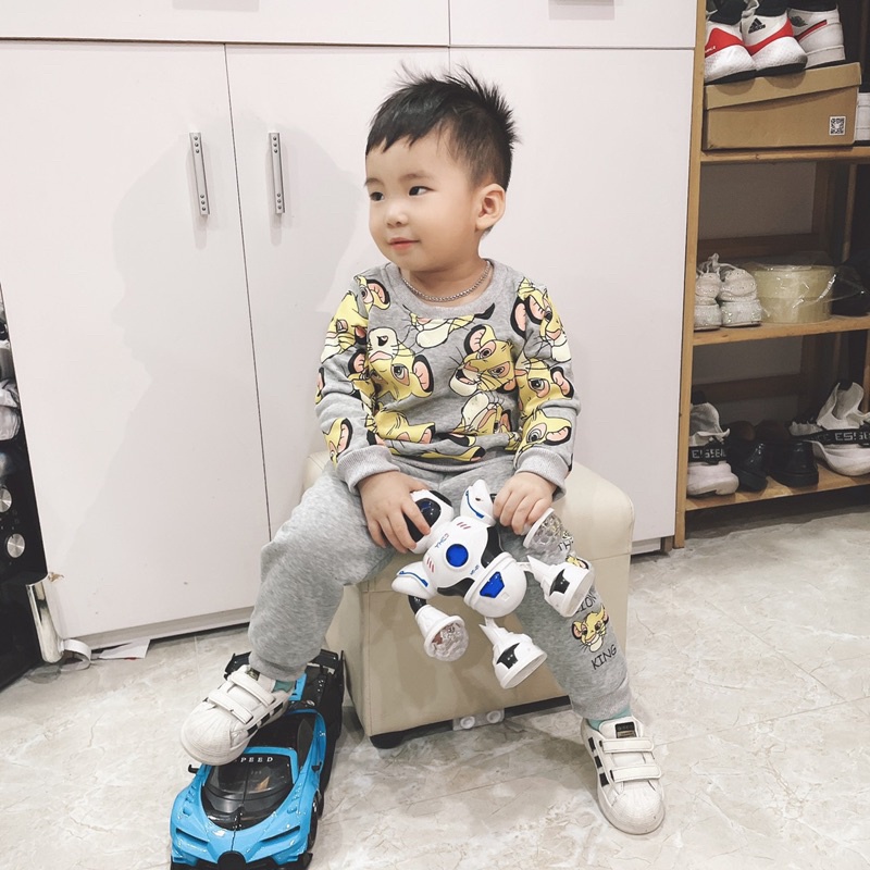 Bộ nỉ bông SHIBA cho bé trai