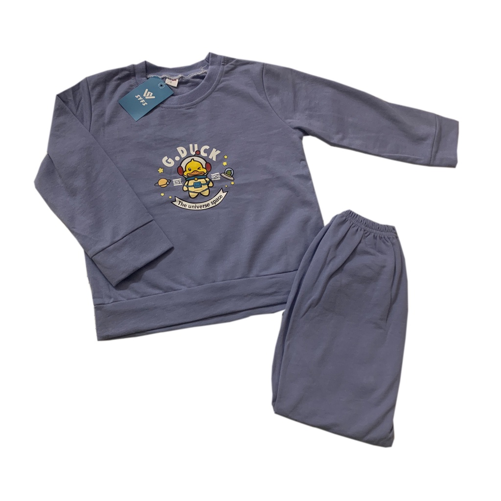 Đồ bộ nỉ lông trẻ em dài tay, bộ thu đông cho bé lót lông hàng xuất khẩu