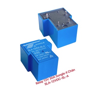 Relay 12v 30a songle 4 chân sla-12vdc-sl-a