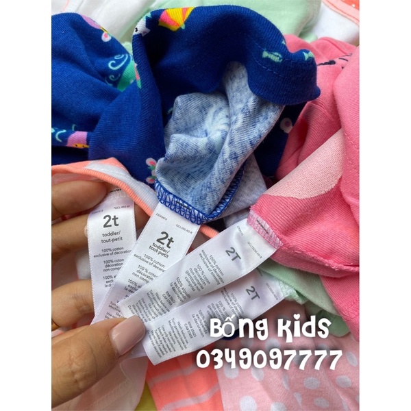 Bộ Hè Borip Bé Gái Cotton C@rters(quần và mẫu giao ngẫu nhiên)