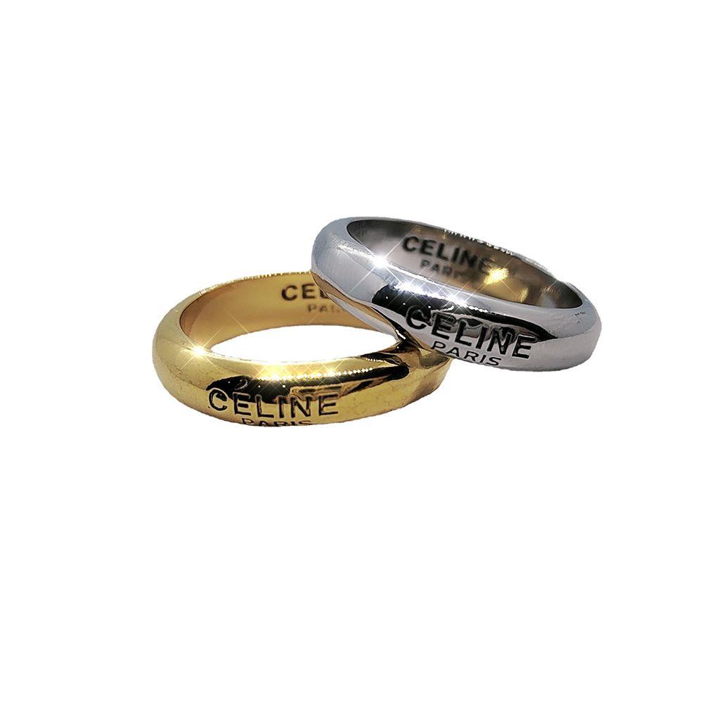 Nhẫn Khắc Chữ MIQUEL Celi Đơn Giản|Nhẫn Đôi Thời Trang Dành Cho Nam Và Nữ