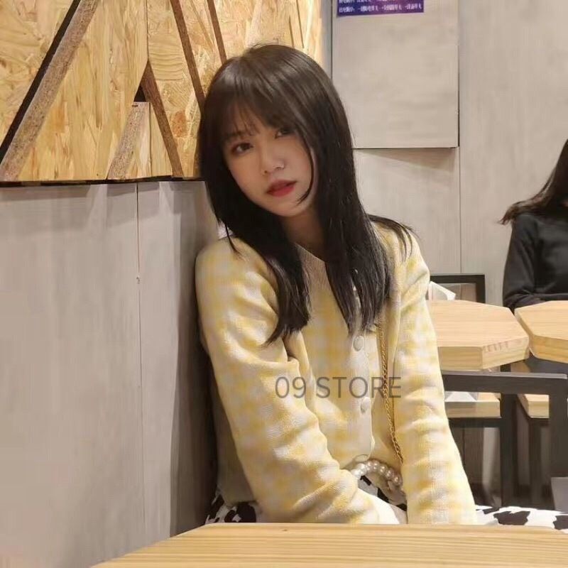 Áo khoác len kẻ sọc, cardigan kẻ ô phong cách Hàn Quốc | BigBuy360 - bigbuy360.vn