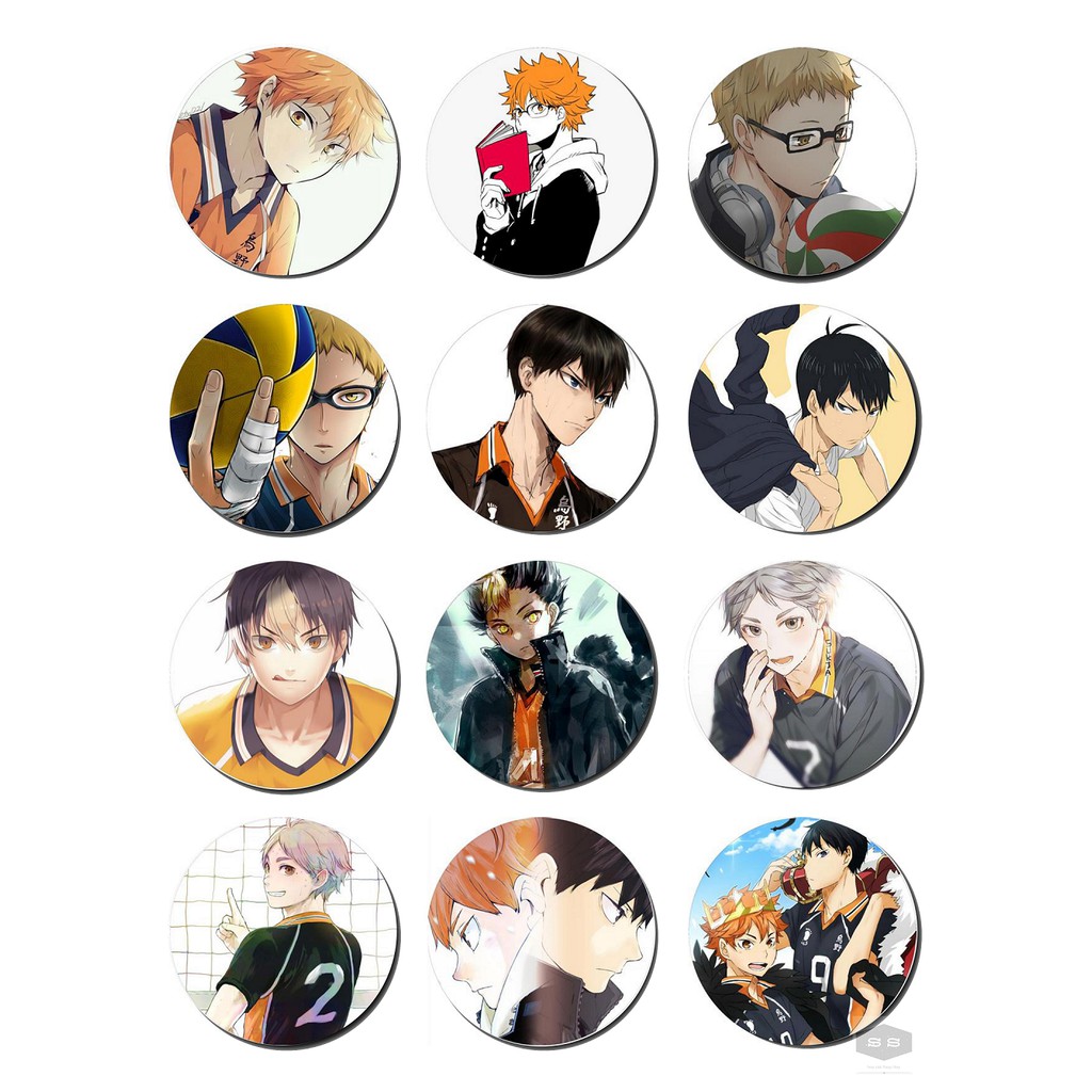 Huy hiệu Anime Haikyuu!! Vua Bóng Chuyền 5,8cm