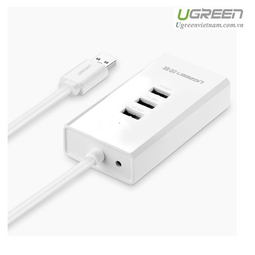 Bộ Chia USB 3 Cổng 2.0 Kèm Cổng Mạng 10/100Mbps Ugreen 20259 Hàng Chính Hãng