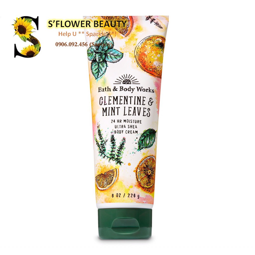 BST Garden | Clementine & Mint Leaves | Bộ Sản Phẩm Tắm -Dưỡng Xịt Thơm Toàn Thân Lưu Hương Mịn Da Bath & Body Works | BigBuy360 - bigbuy360.vn