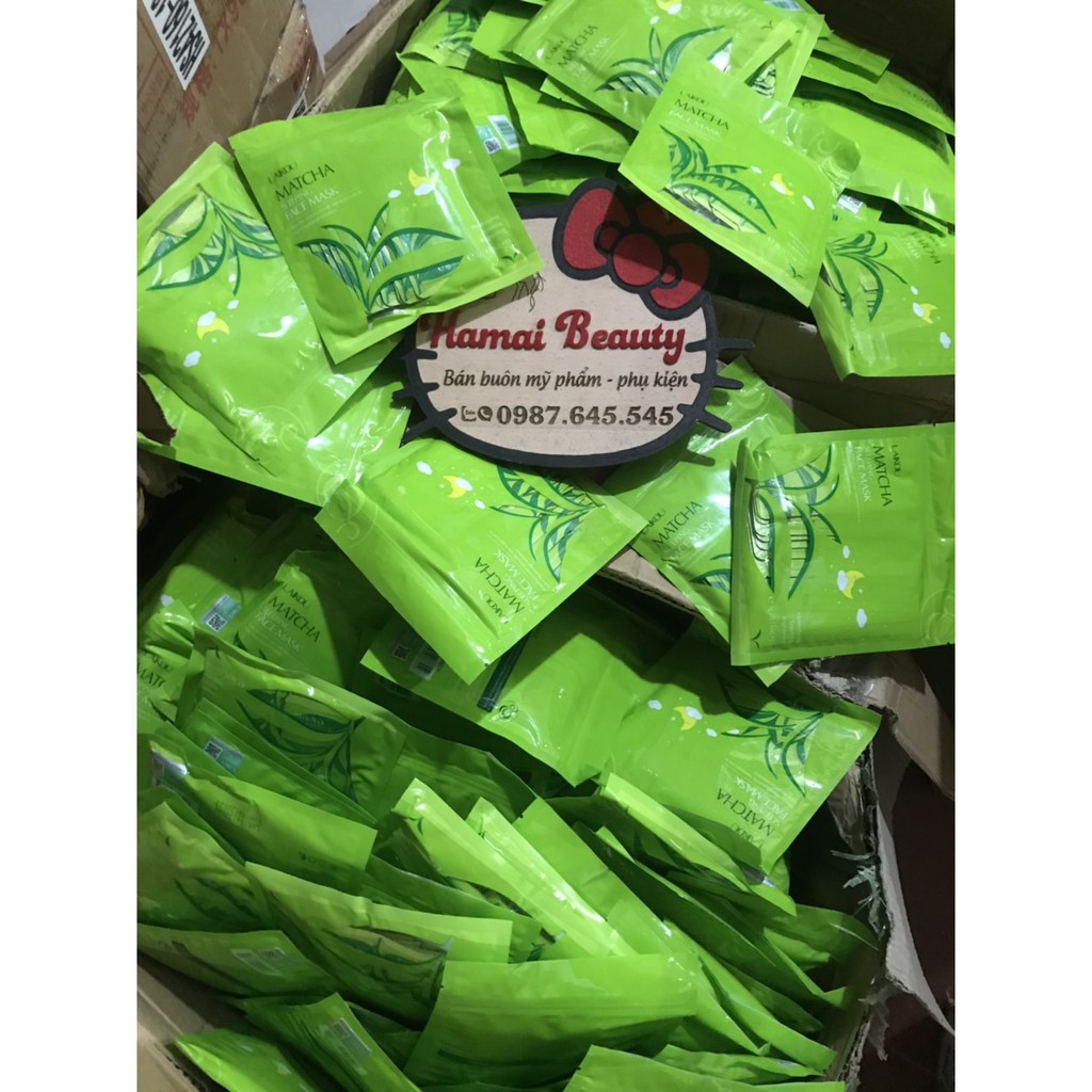 Mặt nạ ngủ bùn trà xanh trị mụn Matcha LaiKou ⚜️FREESHIP⚜️ Bán theo miếng | BigBuy360 - bigbuy360.vn