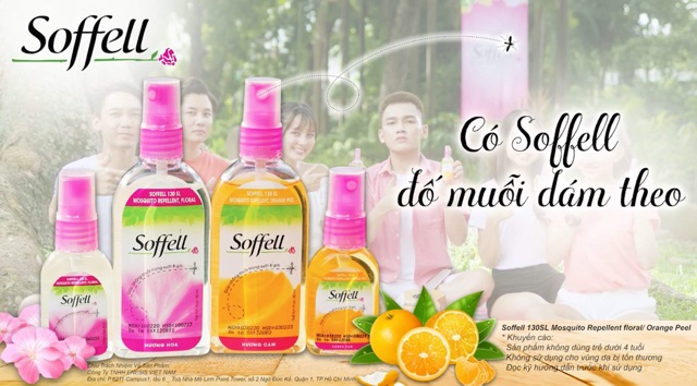 Kem chống muỗi hương hoa Soffell (60ml)