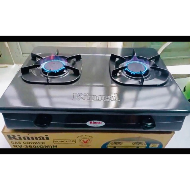 Bếp Gas Đôi Rinnai RV-365N -KÈM Bộ Van Dây Chống Cháy Nổ- BẢO hÀNH 24 THÁNG