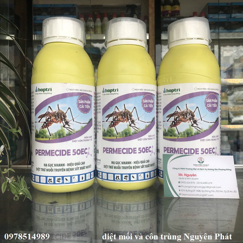 Thuốc diệt muỗi chuyên dụng Permecide (chai 1 lít)