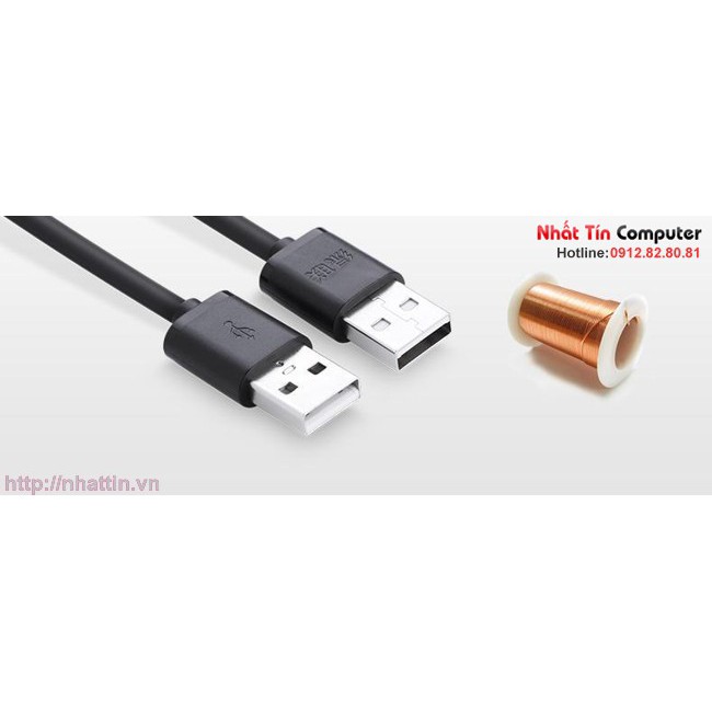 Cáp USB 2.0 chuẩn A 2 dầu dương M/M dài 3m Ugreen UG-30136 Chính hãng