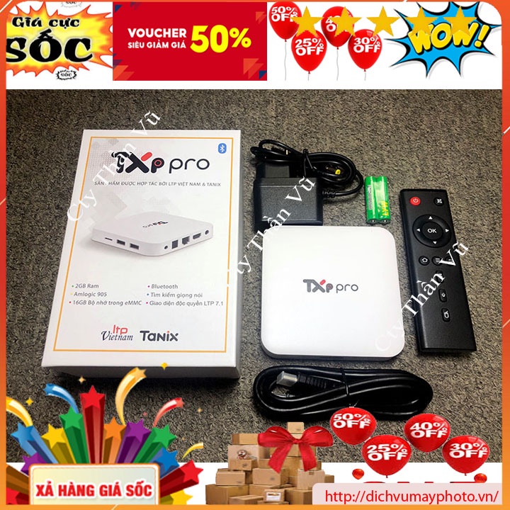 Android Tivi Box TXP Pro Xem Truyền Hình Vtvcap On