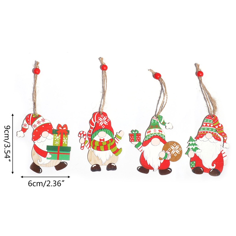 Set 4 Phụ Kiện Treo Trang Trí Cây Thông Noel