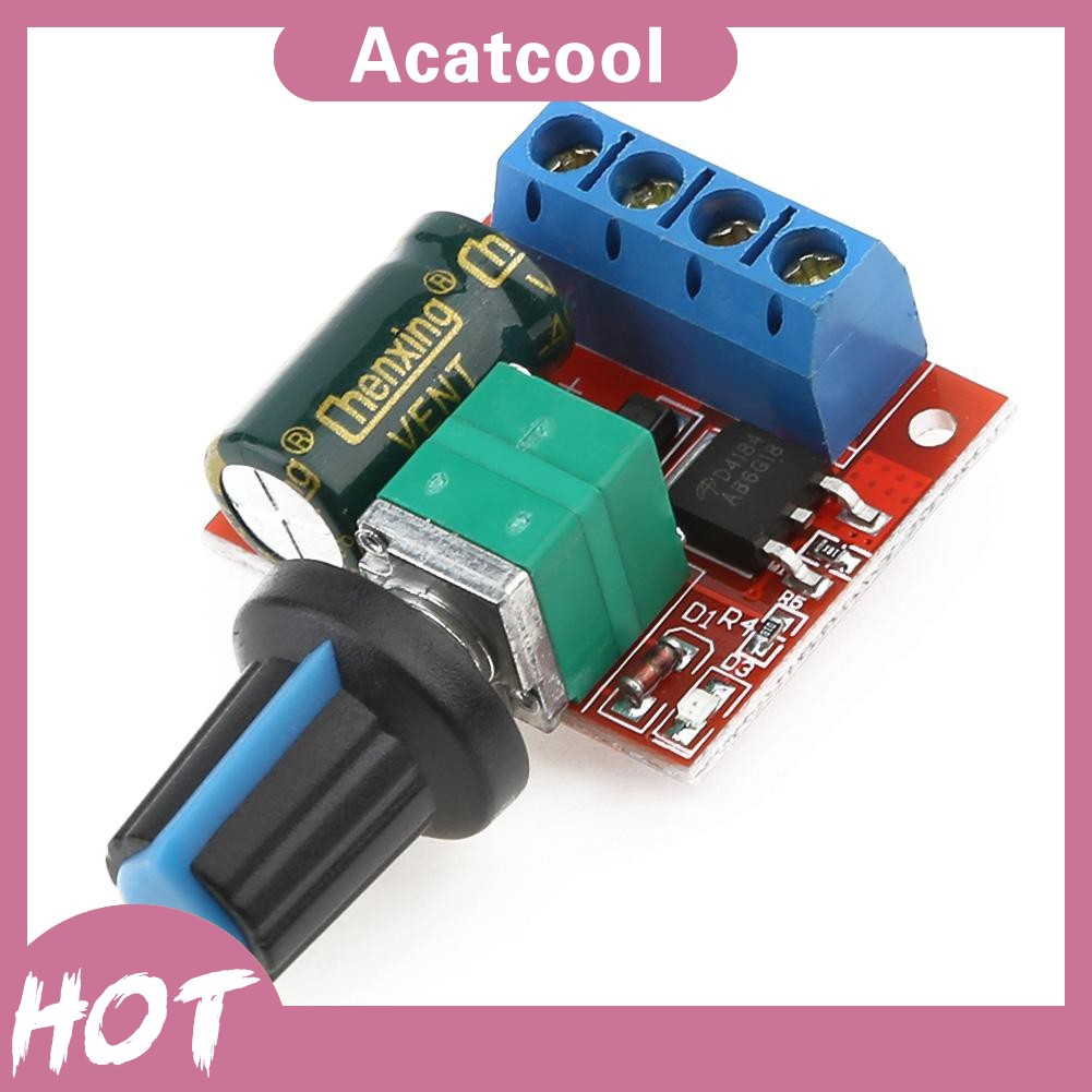 COD Mini 5A 90W PWM 5-28V DC-DC Motor Speed Controller Module Speed Regulator