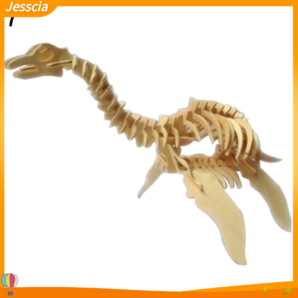 Jessica| Bộ Xếp Hình Xương Khủng Long 3D Bằng Gỗ Cho Bé