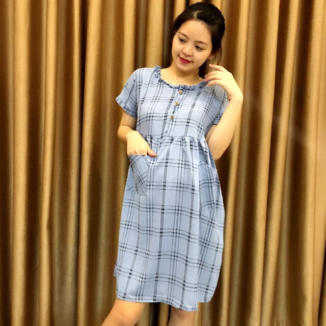 váy bầu kẻ