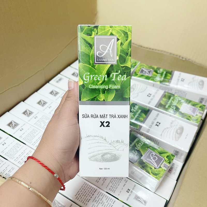 [Chính Hãng] Sữa rửa mặt trà xanh X2 A cosmetics
