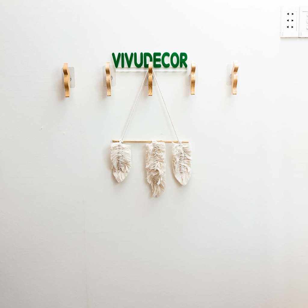 Móc gỗ VIVUDECOR MG06 100% gỗ tự nhiên