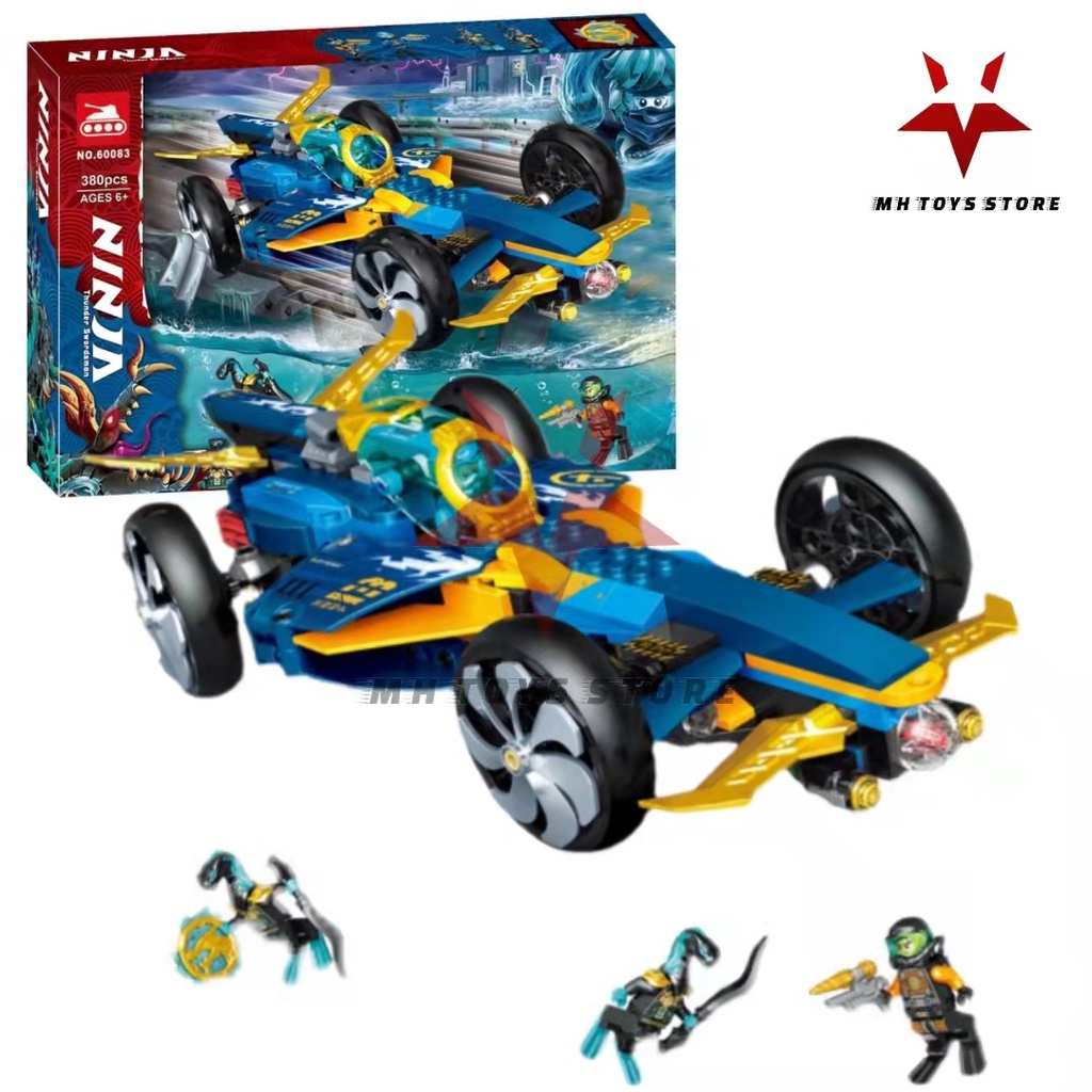 Đồ chơi lego xếp hình lắp ráp bela ninja 60083 - 380 chi tiết - bộ sưu tập ninja chiến xa đại chiến dưới đại dương