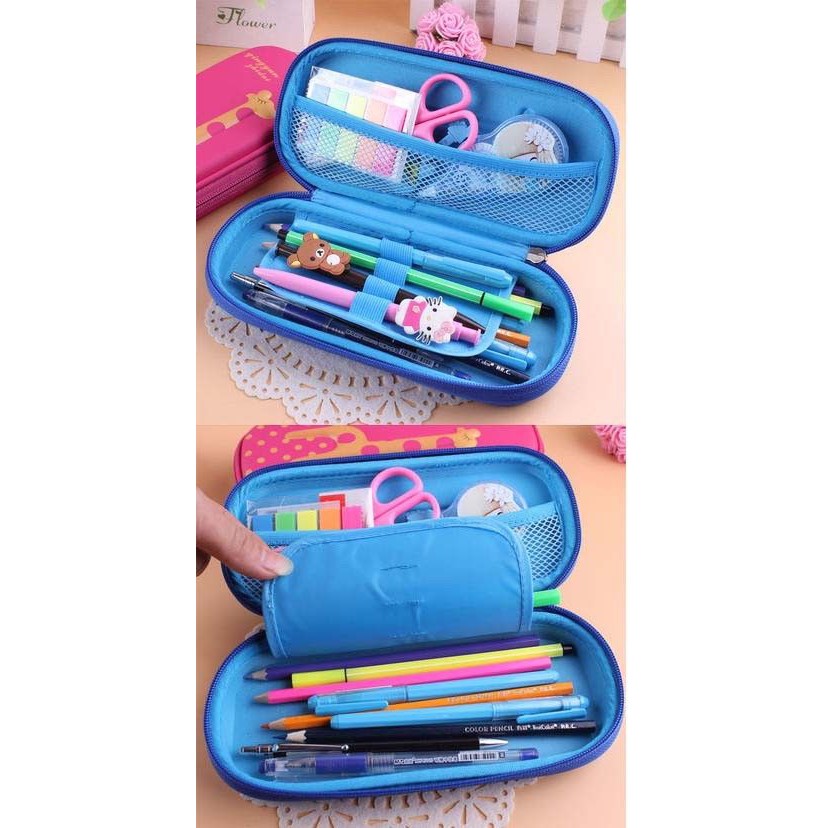 Hộp Bút Cỡ Lớn In Hình Hươu Cao Cổ Hoạt Hình Dễ Thương