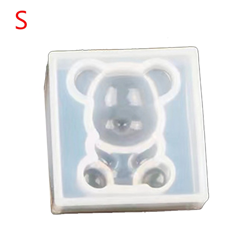 Khuôn Nhựa Epoxy Hình Gấu 3D Dùng Trang Trí Xe Hơi