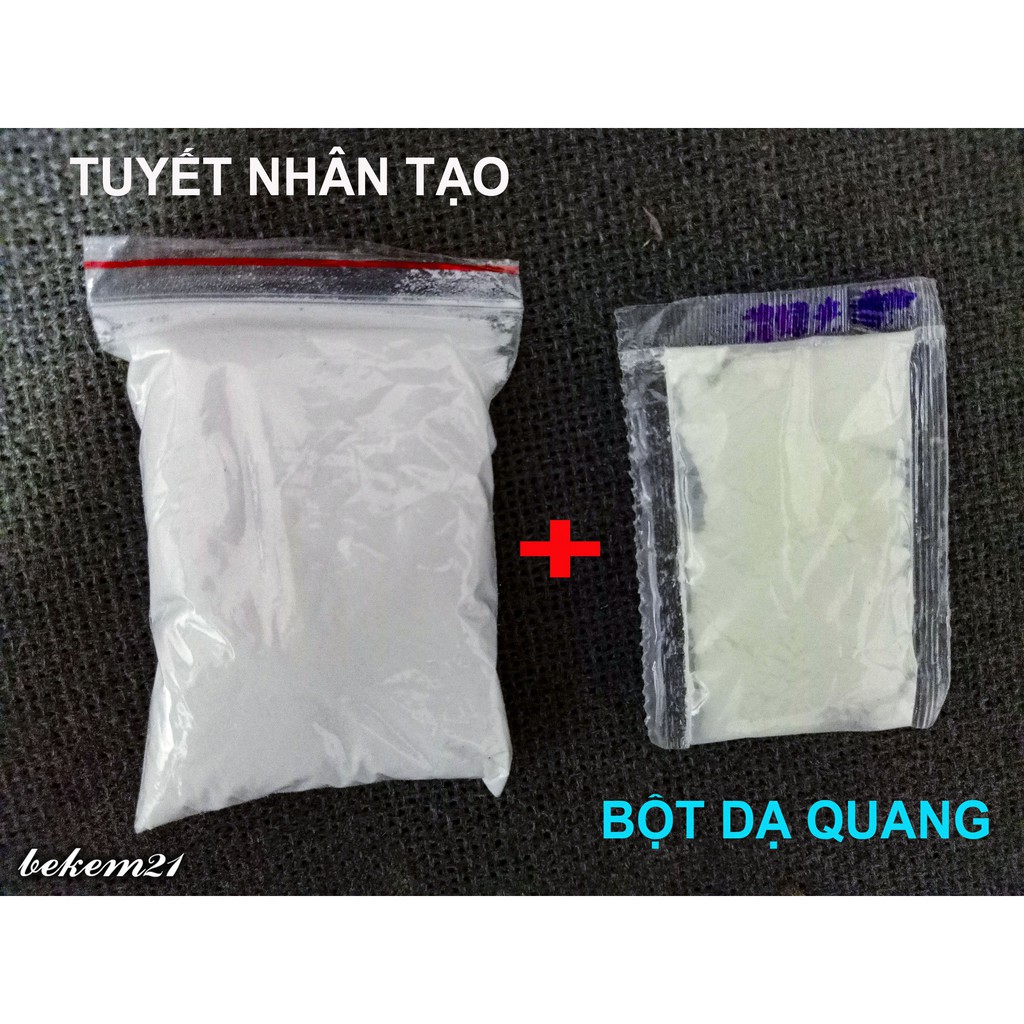 GÓI 50GR TUYẾT NHÂN TẠO DẠ QUANG NHIỀU MÀU siêu mịn làm cloud slime,50 GRAM siêu nhiều Hàng xịn
