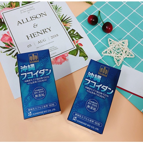 Okinawa Fucoidan Nâng Cao Đề Kháng Chống Ung Thư, Giảm Nguy Cơ U Bướu - 180 Viên