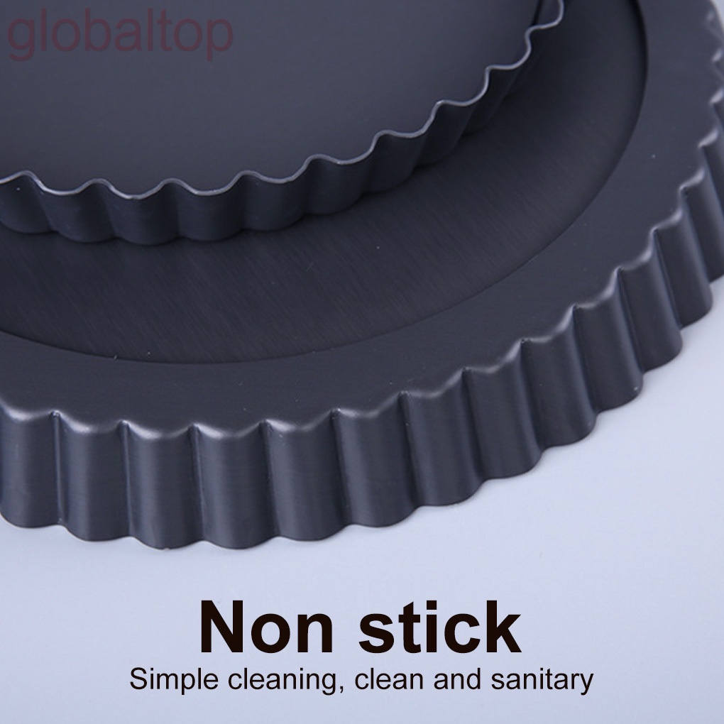 Khuôn Làm Bánh Hình Tròn Bằng Thép Carbon Không Dính Có Thể Tháo Rời