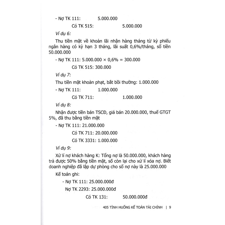 Sách - 405 Tình Huống Kế Toán Tài Chính - KT