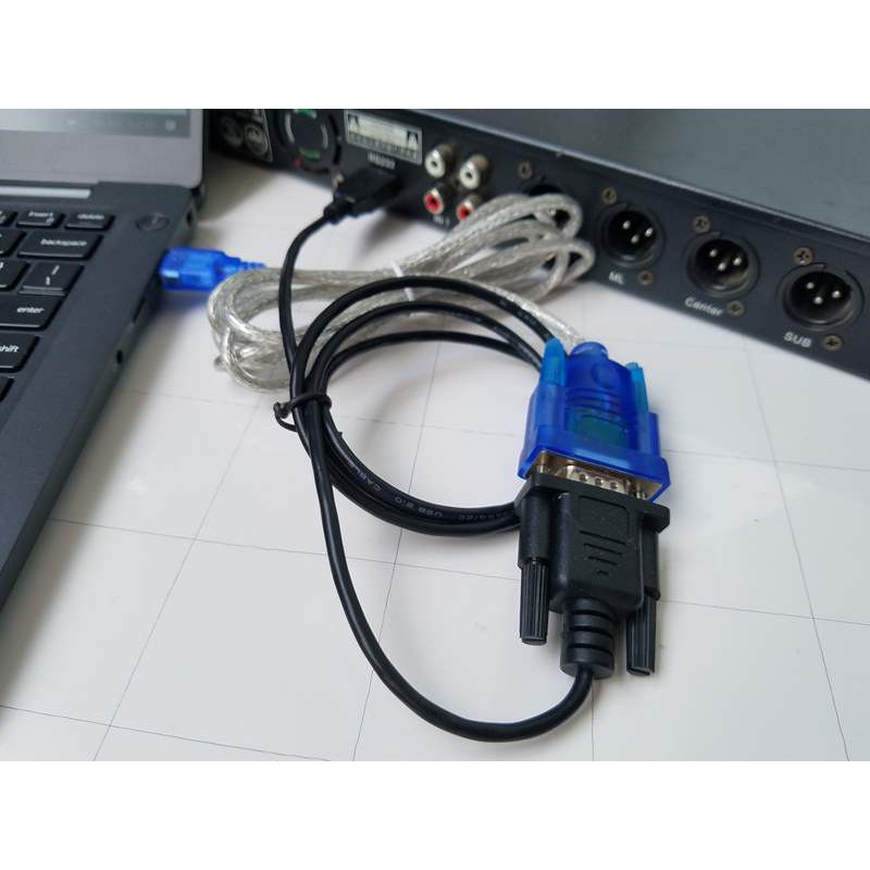 Bộ dây cáp RS232 chuyên dùng kết nối vang số dòng X dài 3,8m với 2 đầu USB kết nối vang số qua cổng RS232