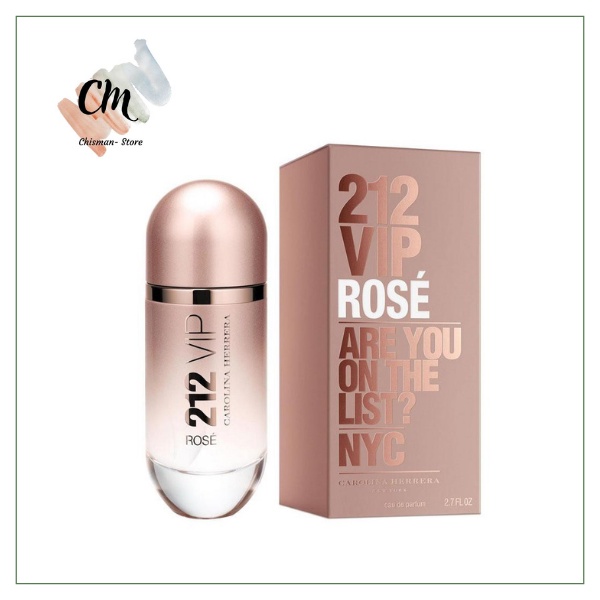 Nước Hoa nữ 212 VIP ROSE CAROLINA HERRERA EDP 80ml Dầu Thơm nữ Quyến Rũ Lôi Cuốn- Chisman