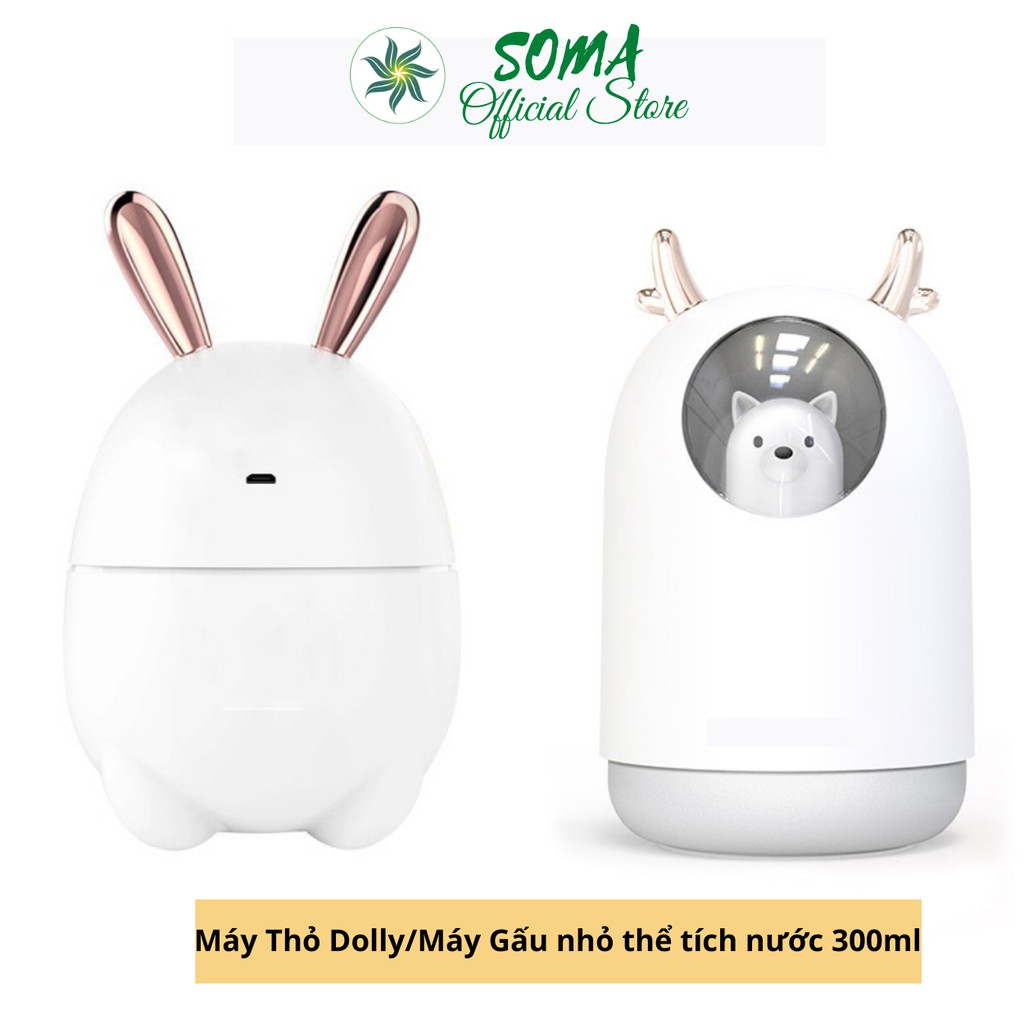 [10 mẫu] Máy phun sương tạo ẩm hình thú khuếch tán hơi nước Humidifier I BẢO HÀNH 6 THÁNG