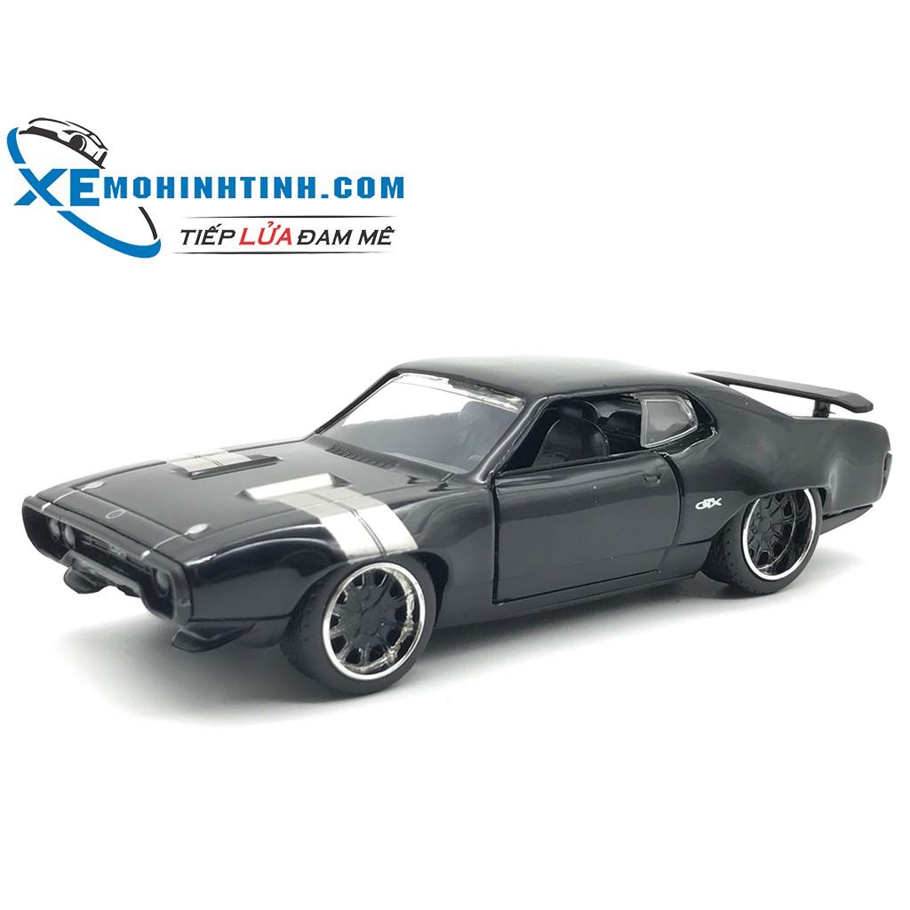 Xe Mô Hình DOM'S PLYMOUTH GTX 1:32 Jada (ĐEN)