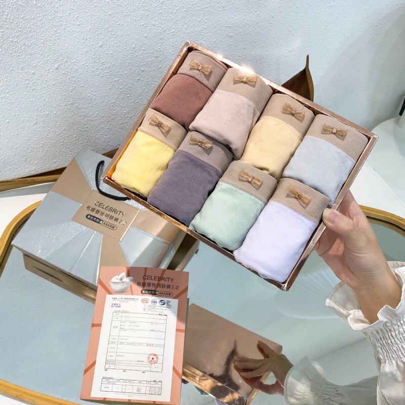 Quần lót nữ set 8 cái thoáng mát khử khuẩn, quần xì quần chip nữ siêu đẹp