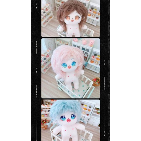 Búp bê tóc tơ nhiều màu không thuộc tính