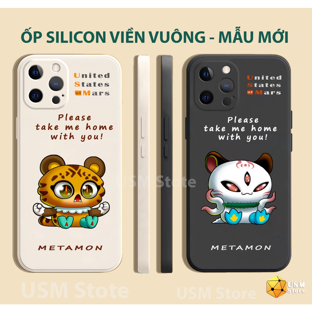 Ốp lưng iphone 11/11 Pro/11 Promax/12/12 Mini/12 Pro/12 Promax/13/13 Promax có viền bảo vệ camera, in hình Metamon