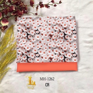 Vải áo dài in hoa cúc