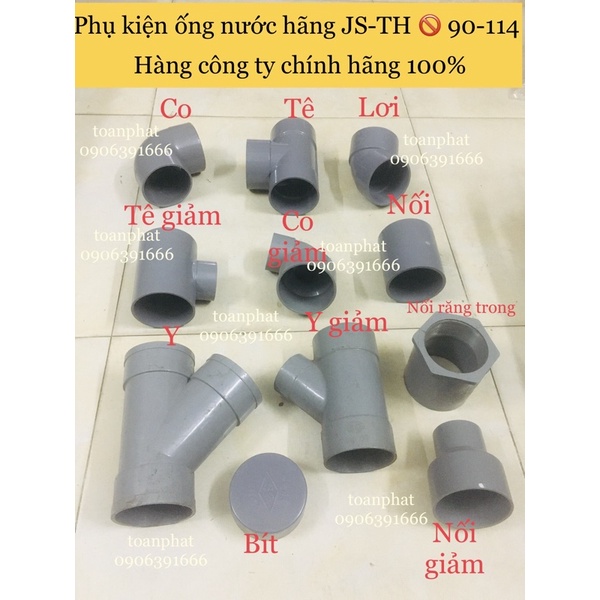 Phụ kiện ống nước PVC🚫90| Co 90- Tê 90-Nối 90-Lơi 90 | Tân Hưng Lợi