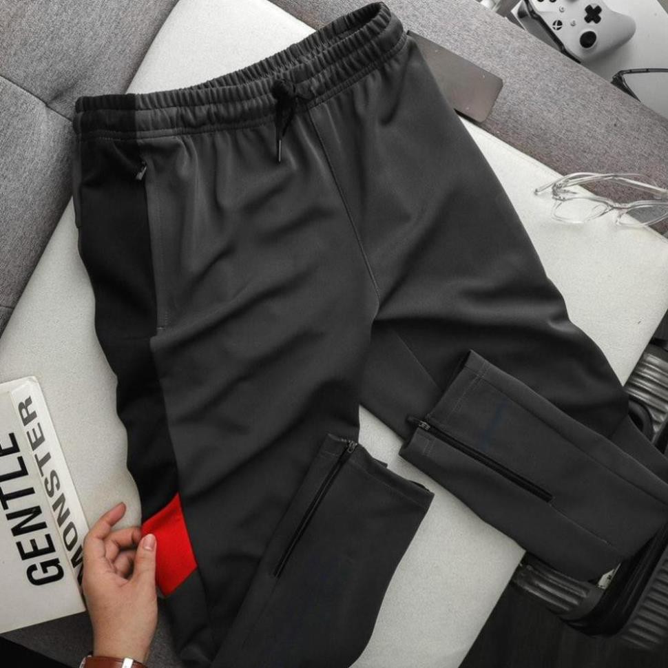 [HOT] Quần Thể Thao Nam [JOGGER] Vạch Xéo Khóa Zip Chân Cực Chất Tập Luyện, Chạy Bộ [ĐỒ TẬP]