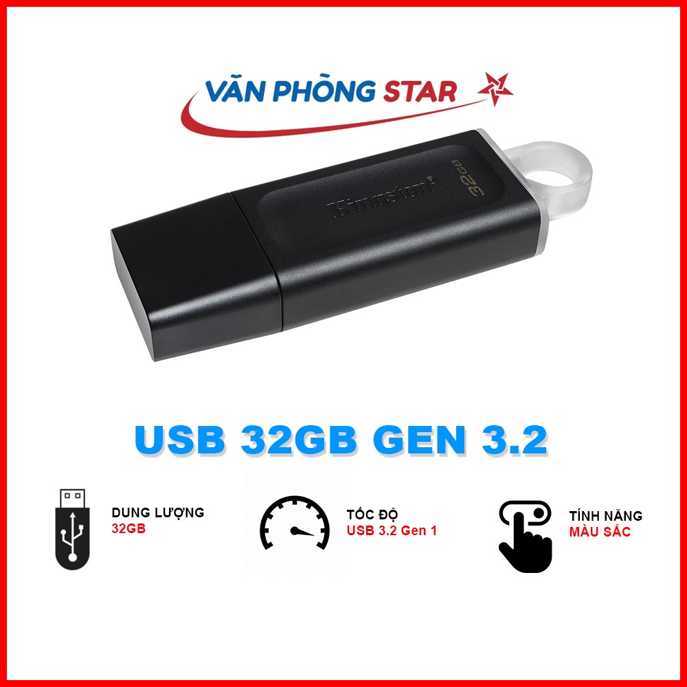 Combo 2 Usb Kingston 32gb 3.2 Gen 1 Kingston DataTraveler Exodia DTX CHÍNH HÃNG BẢO HÀNH 5 NĂM