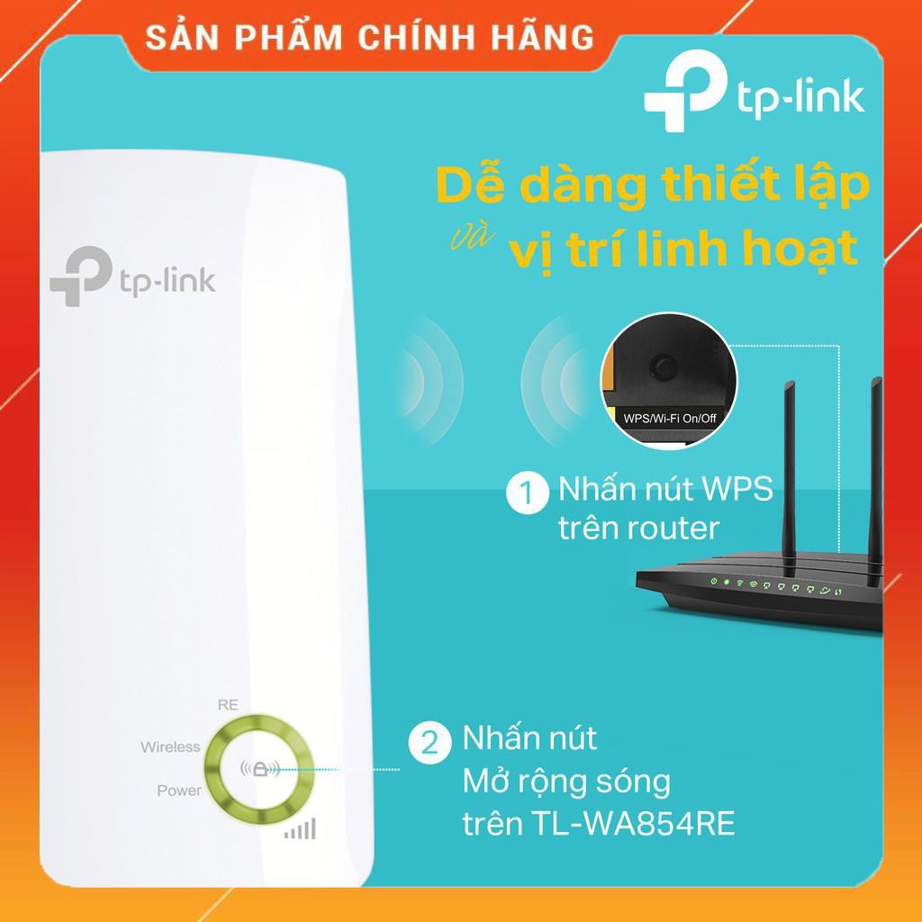 TP-Link Bộ mở rộng sóng Wifi tốc độ 300Mbs Loại bỏ điểm chết - TL-WA854RE dailyphukien