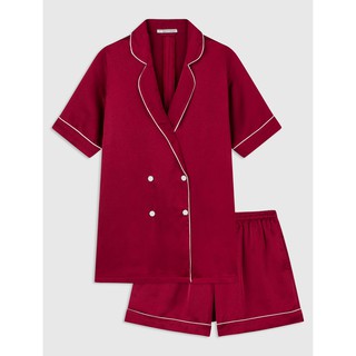 Set Pyjama lụa vest cộc 5 màu cao cấp