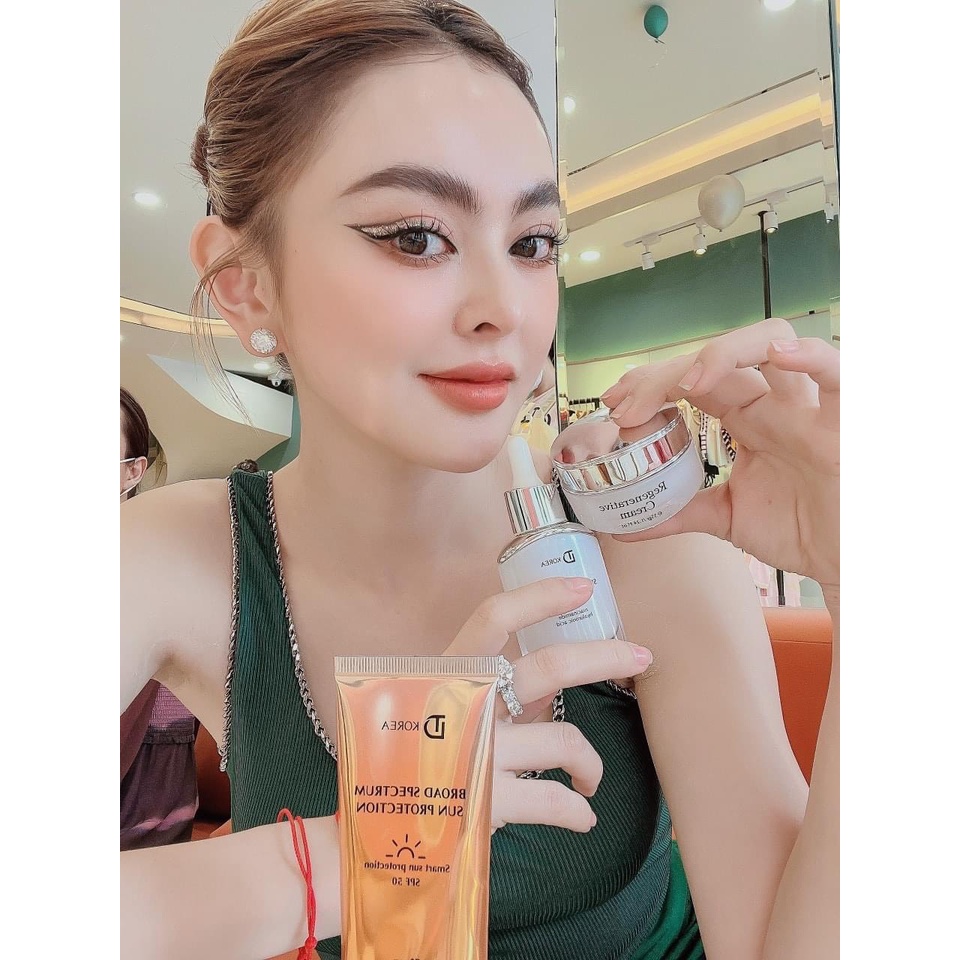 Combo Trang Nemo Kem Face Dưỡng Da Đa Tầng TD Korea + Serum Phục Hồi Da + Peel Da Vi Tảo