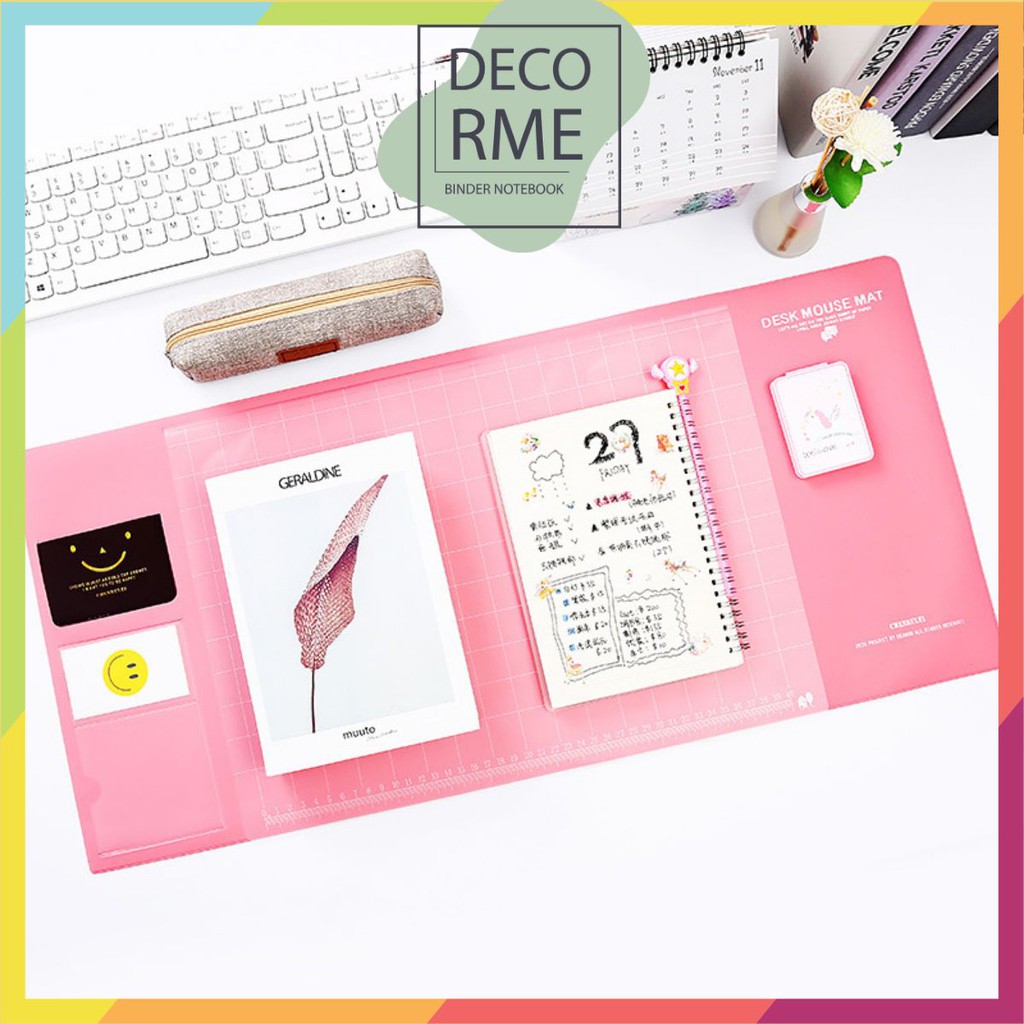 Tấm lót chuột deskpad đa năng chống thấm nhiều màu DecorMe