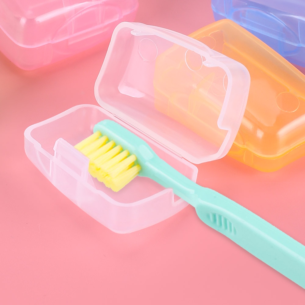 Set 5 Đầu Bọc Bàn Chải Đánh Răng Bằng Nhựa Màu Sắc Ngẫu Nhiên