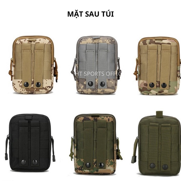 Túi đeo hông thắt lưng nam nữ HT Sports vải bố siêu bền đựng đồ dụng nhỏ gọn điện thoại phong cách quân đội