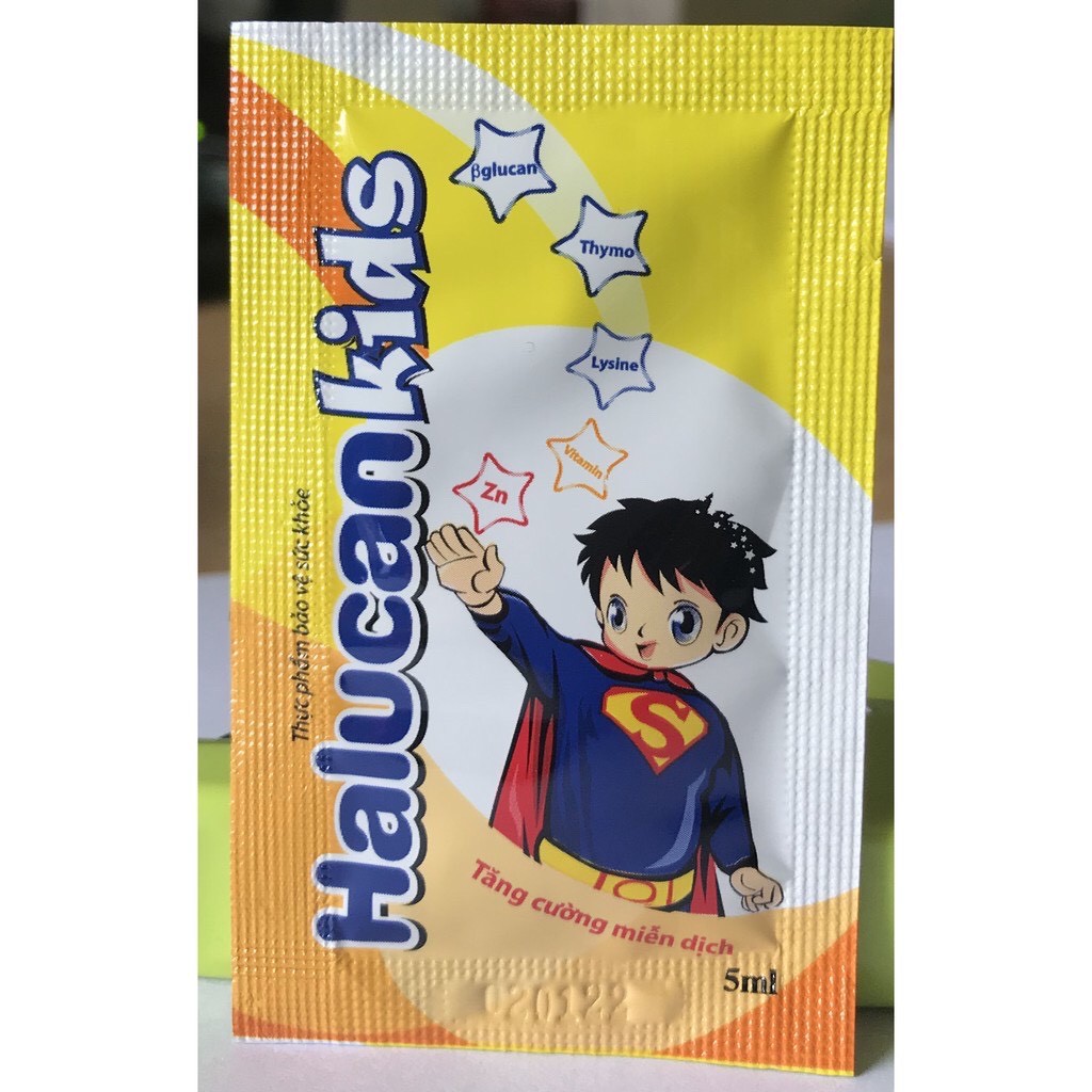 Siro HALUCAN KIDS (Hộp 15 gói 5ml) - Giúp trẻ ăn ngon, tăng cường miễn dịch | Thế Giới Skin Care