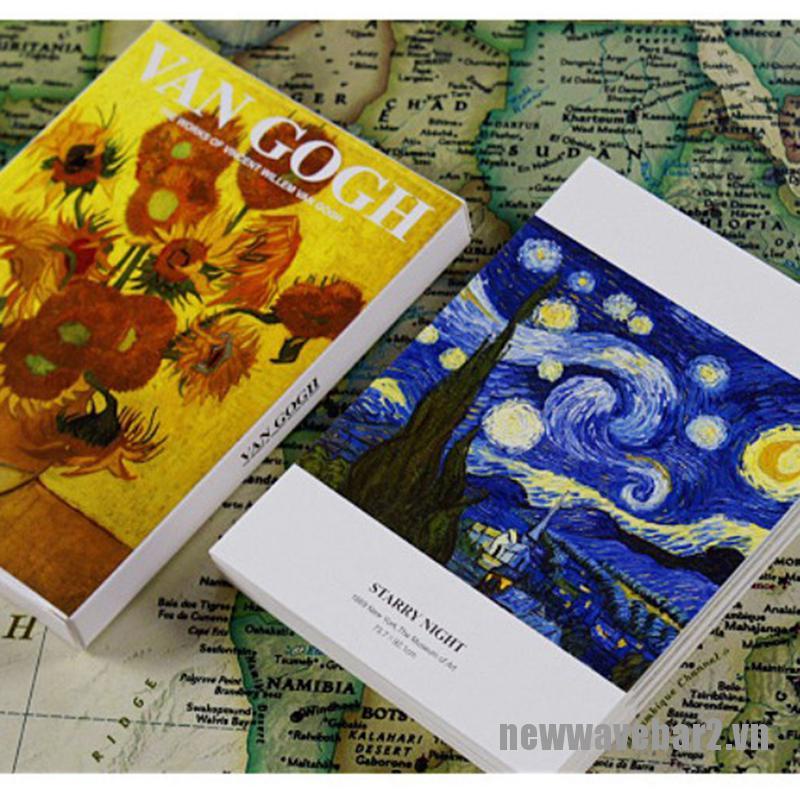 Bộ 30 Tấm In Hình Tranh Van Gogh Phong Cách Vintage