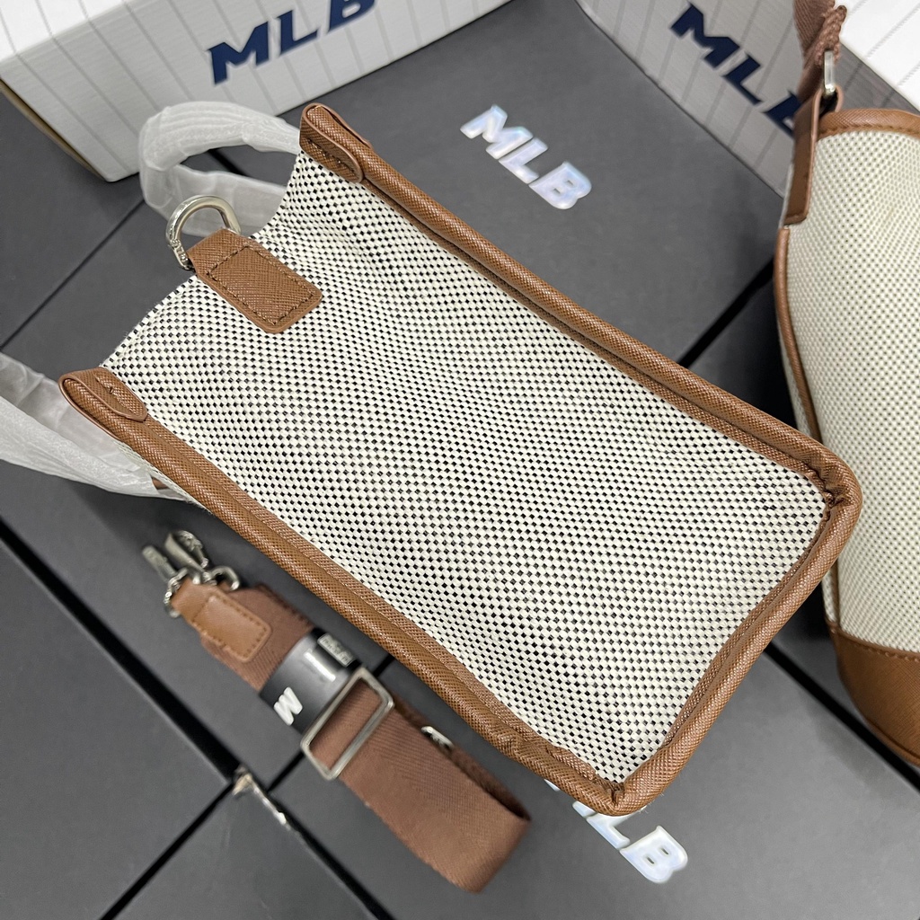 ✅ Túi Đeo Chéo MLB Basic Big Logo Canvas Small Tote Bag 3AORS062N-50BKS | HÀNG CÓ SẴN | MẪU MỚI NHẤT